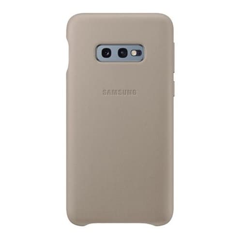 Samsung Leather Cover för Samsung Galaxy S10e - Grå