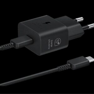 Samsung Snabbladdare USB-C 25W med datakabel - Svart