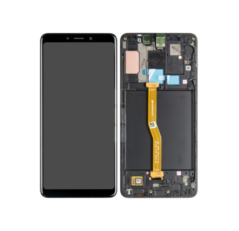 Samsung Galaxy A9 (2018) Skärm LCD display - Svart
