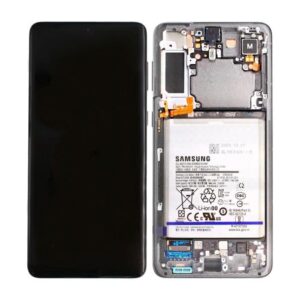 Samsung Galaxy S21 Plus 5G LCD Skärm + Batteri - Phantom Silver