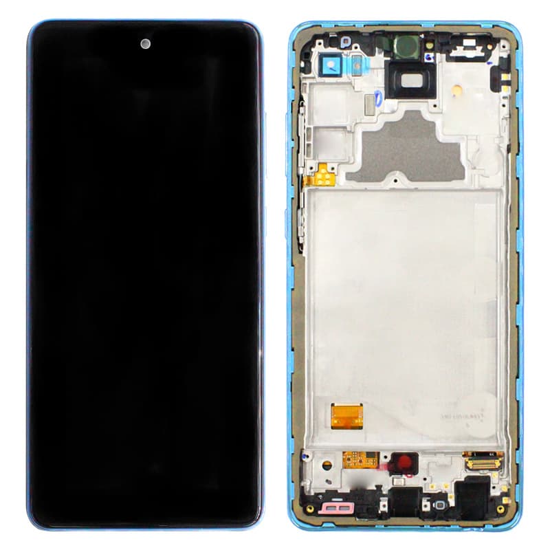 Galaxy A72 Skärm med LCD Display (exklusive batteri) - Awesome Blue