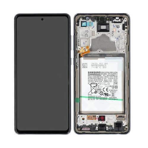Samsung Galaxy A72 Skärm med LCD Display - Awesome Black