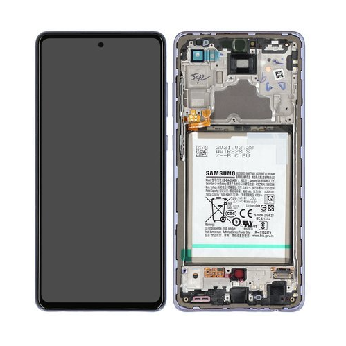 Samsung Galaxy A72 Skärm med LCD Display - Awesome Violet