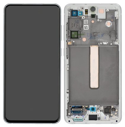 Samsung Galaxy S21 FE LCD-skärm - Vit