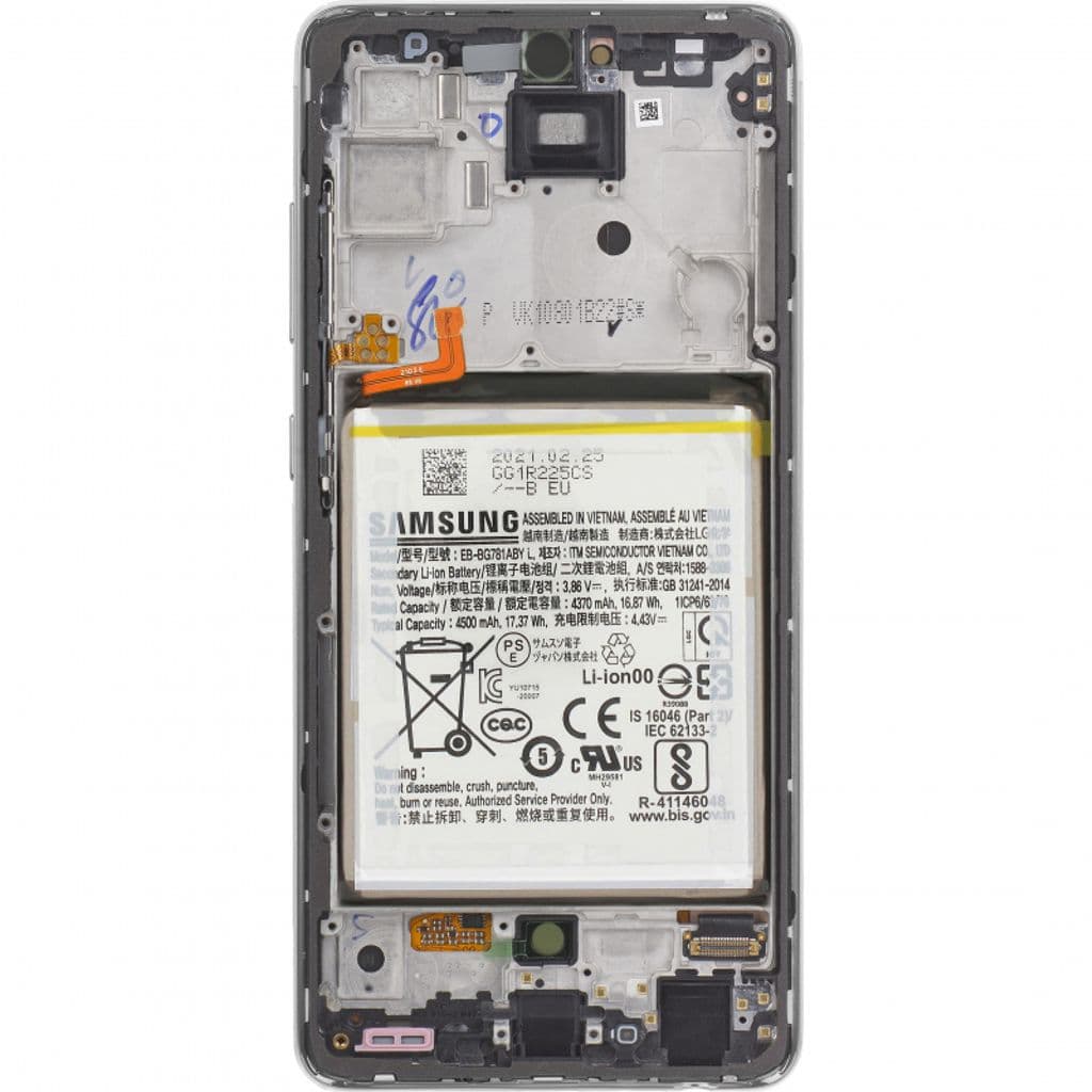 Samsung Galaxy A52s 5G LCD Skärm Original med Batteri - Awesome White