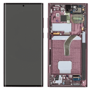 Samsung Galaxy S22 Ultra LCD-skärm - Burgundy