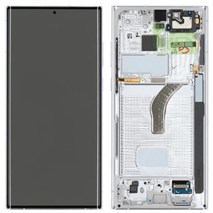 Samsung Galaxy S22 Ultra LCD-skärm - Phantom White