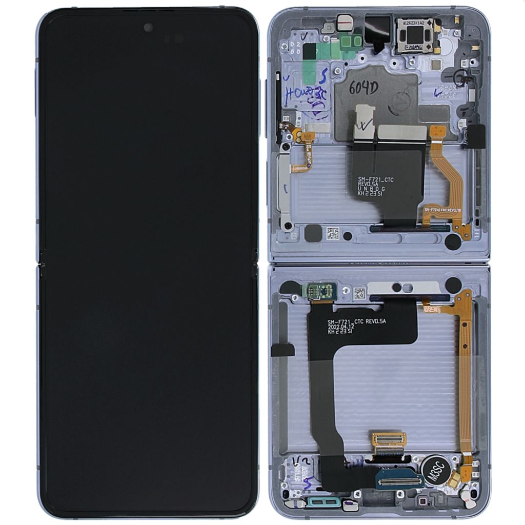 Samsung Galaxy Z Flip4 Skärm - Blå