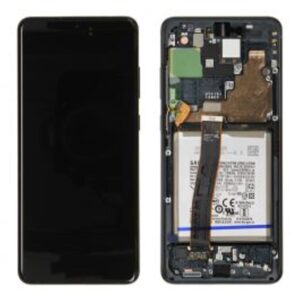 Samsung Galaxy S20 Ultra Skärm Svart + Främre Kamera + Batteri (SM-G988F)
