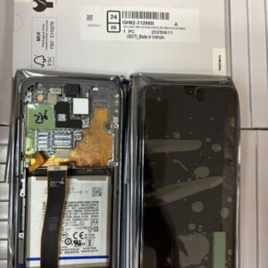 Samsung Galaxy S20 Ultra Skärm med främre kamera och batteri - Grå (SM-G988F)