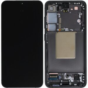 Samsung Galaxy S24 Original Skärm med förmonterad ram - Svart