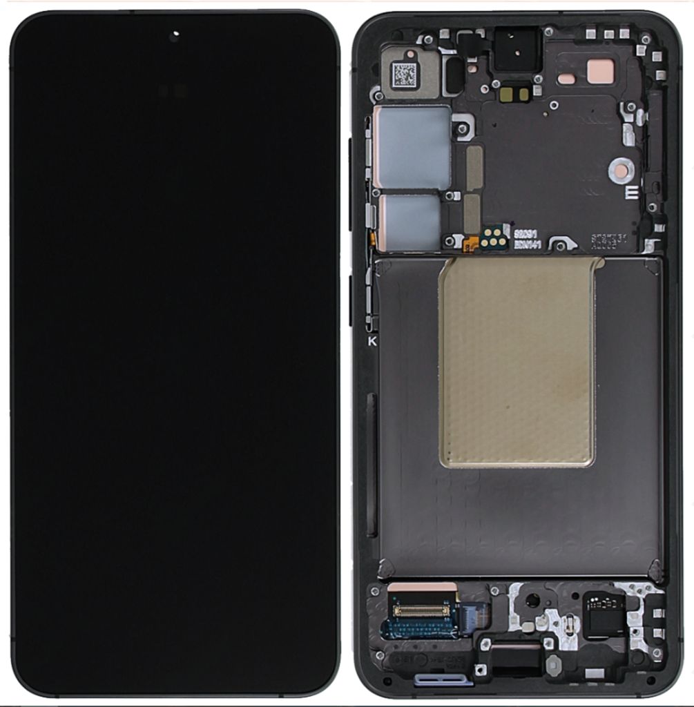 Samsung Galaxy S24 Original Skärm med förmonterad ram - Svart