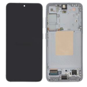 Samsung Galaxy S24 Original Skärm med förmonterad ram - Blå