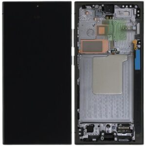 Samsung Galaxy S24 Ultra Original Skärm med förmonterad ram - Svart