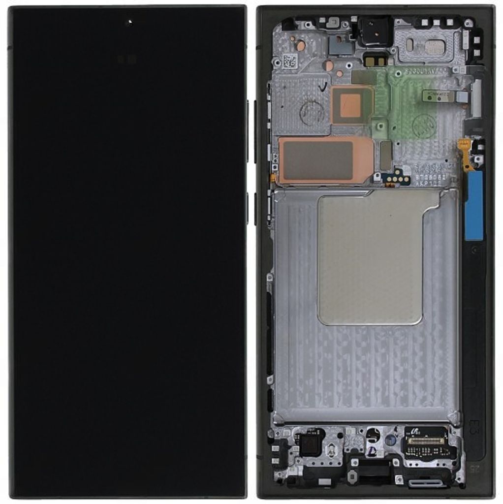 Samsung Galaxy S24 Ultra Original Skärm med förmonterad ram - Svart