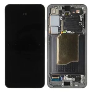 Samsung Galaxy S25 Original Skärm med Monterad Ram - Blå Svart