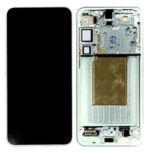Samsung Galaxy S25+ Original Skärm med förmonterad ram - Mintgrön