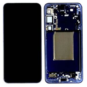 Samsung Galaxy S25+ Original Skärm med förmonterad ram - Mörkblå