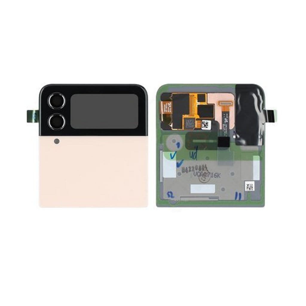 Galaxy Z Flip 4 Baksida med Display - Pink Gold