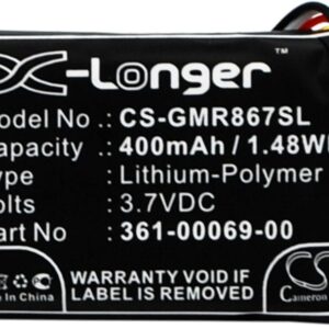 Batteri till Garmin 010-11867-10 m.fl.