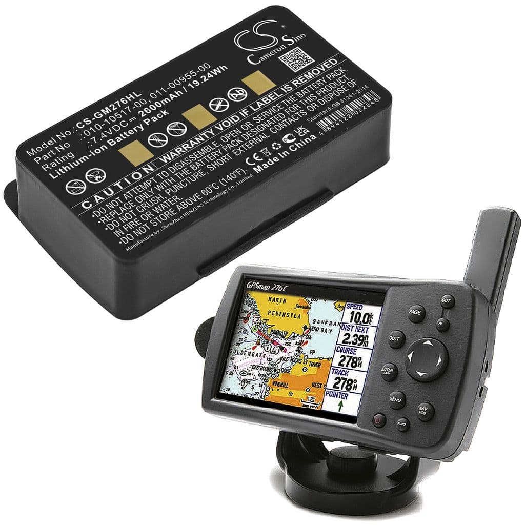 Batteri till Garmin GPSMAP 276 mfl