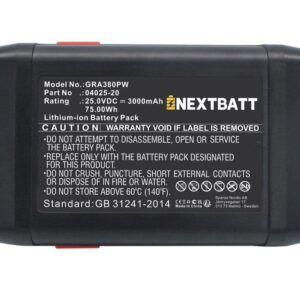 Batteri till Gardena Accu-Spindelmaher 380 Li mfl