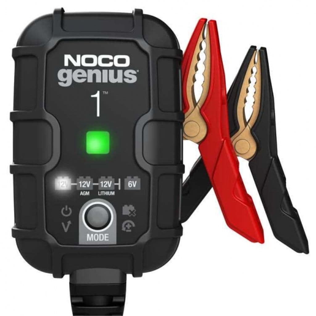 12V Noco laddare 1A 2-30Ah (AGM, EFB, SMF, Li-ion)