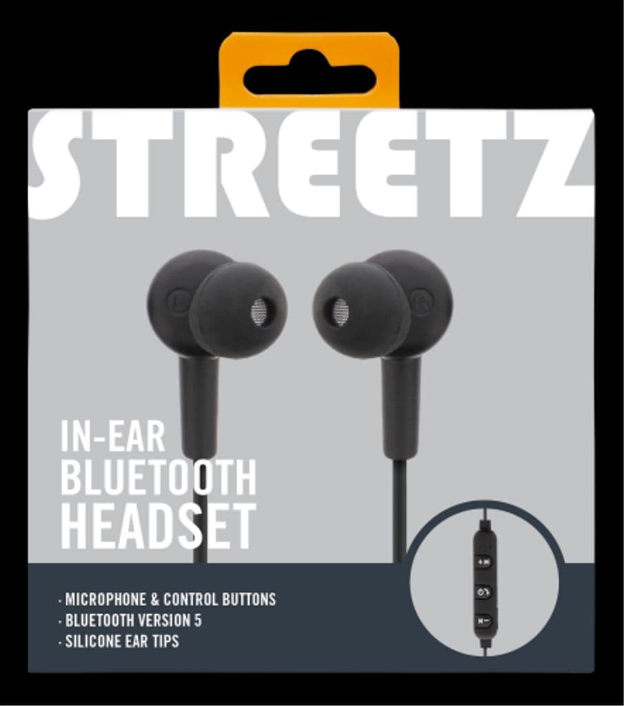 STREETZ In-Ear Bluetooth Hörlurar - Svart - Bild 5