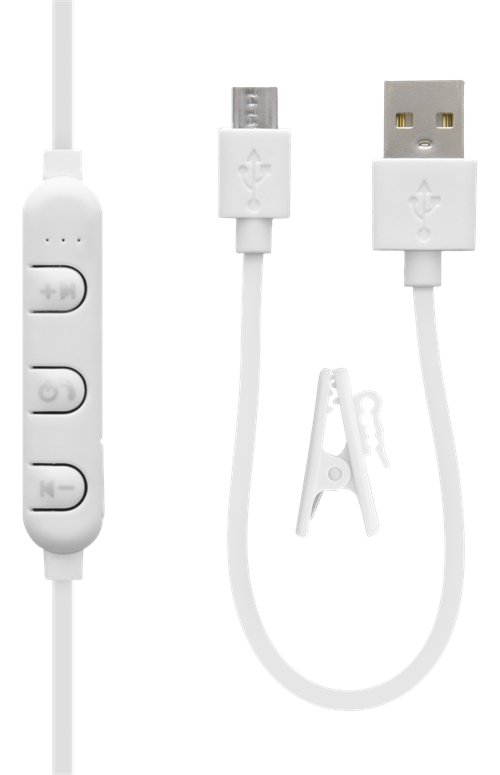 STREETZ Stay-in-ear Bluetooth Hörlurar - Vit - Bild 3