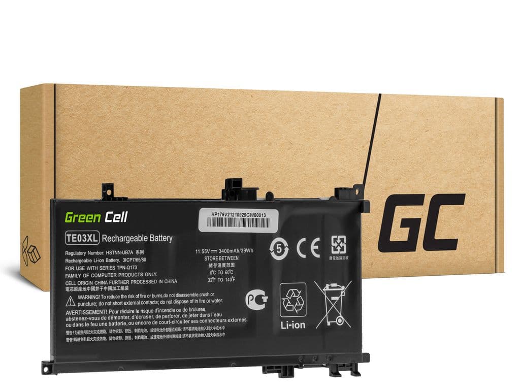 Green Cell TE03XL-batteri för HP Omen 15-AX och Pavilion 15-BC-serien