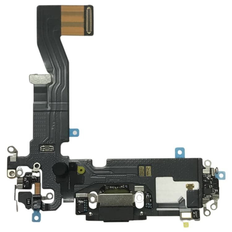 iPhone 12 / 12 Pro Laddkontakt med Flex - Svart