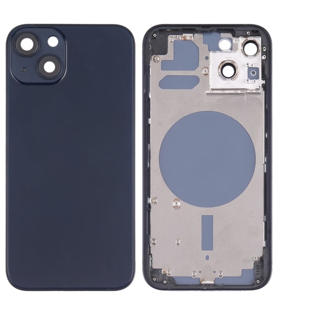iPhone 13 Baksida med smådelar utan logga - Svart