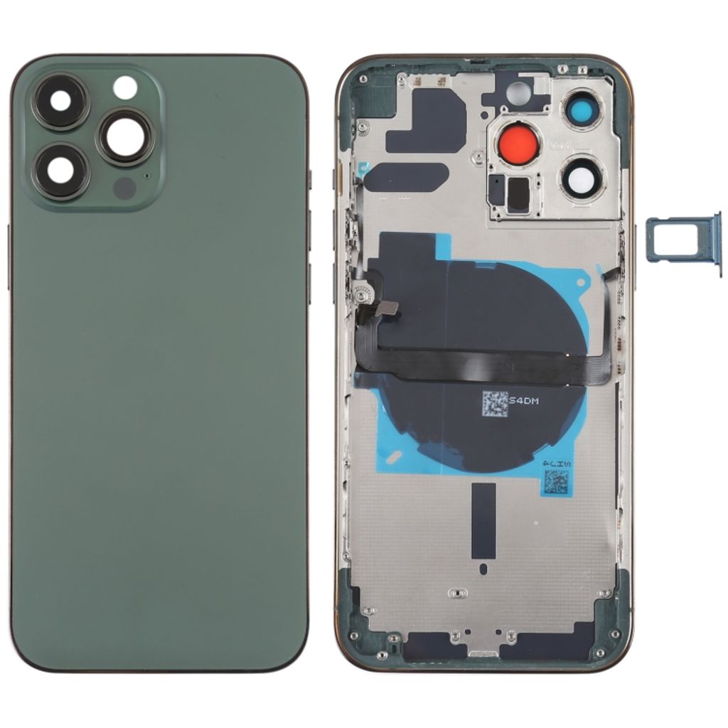 iPhone 13 Pro Max Baksida med smådelar utan logga - Grön