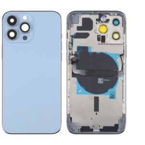iPhone 13 Pro Max Baksida med smådelar utan logga - Blå