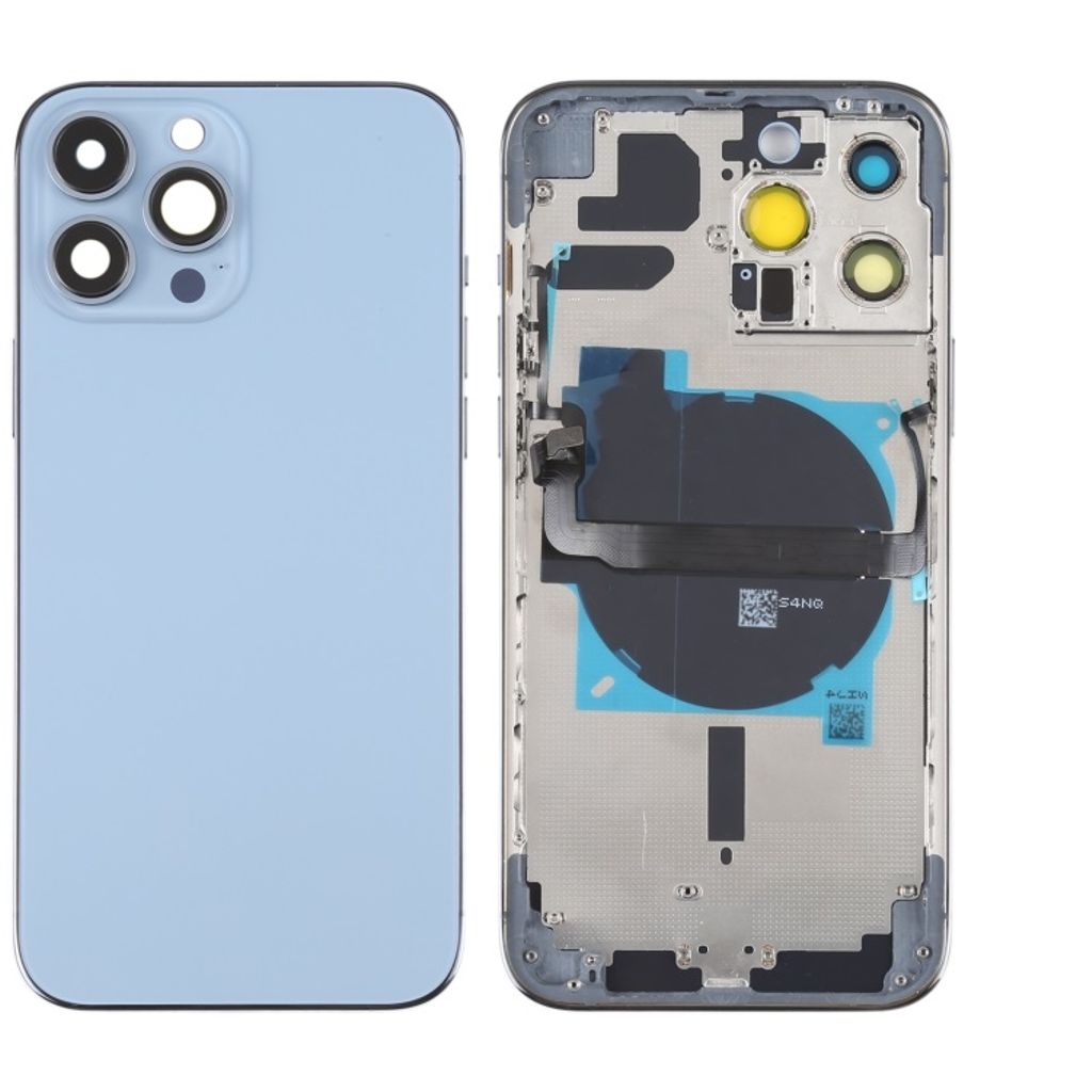 iPhone 13 Pro Max Baksida med smådelar utan logga - Blå