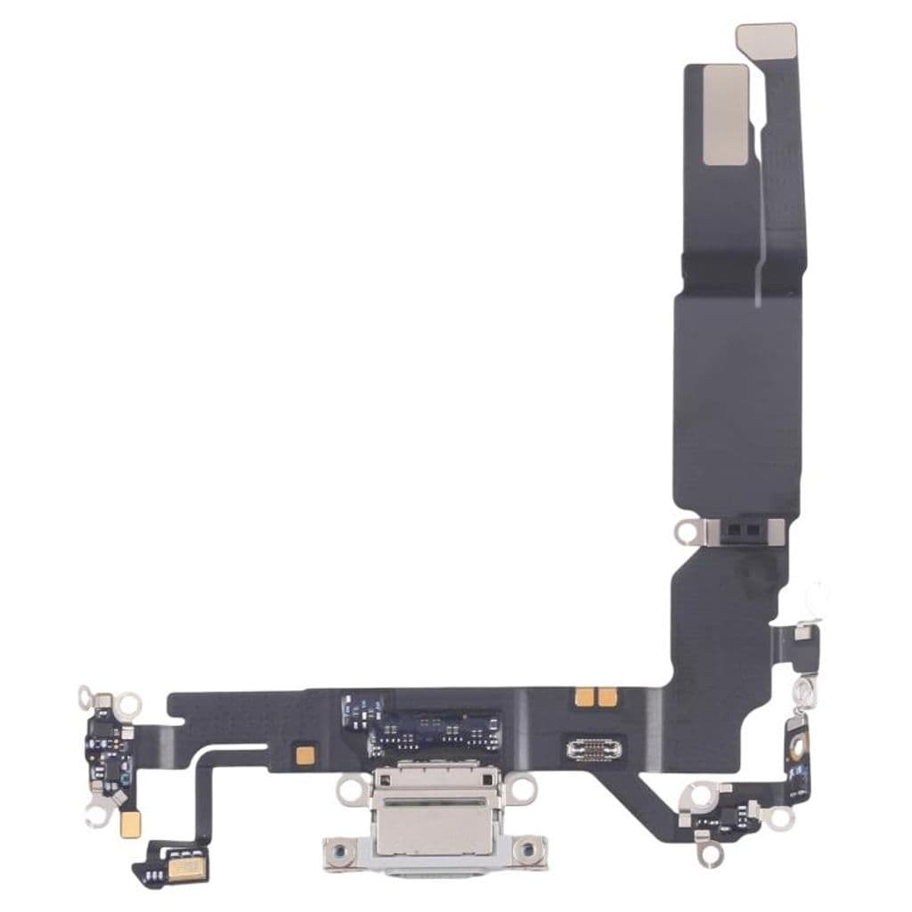 iPhone 17 Laddport flexkabel - Vit - Bild 2
