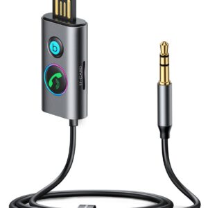 Joyroom Bil Bluetooth Ljudmottagare 3,5 mm Aux med Mic - Grå