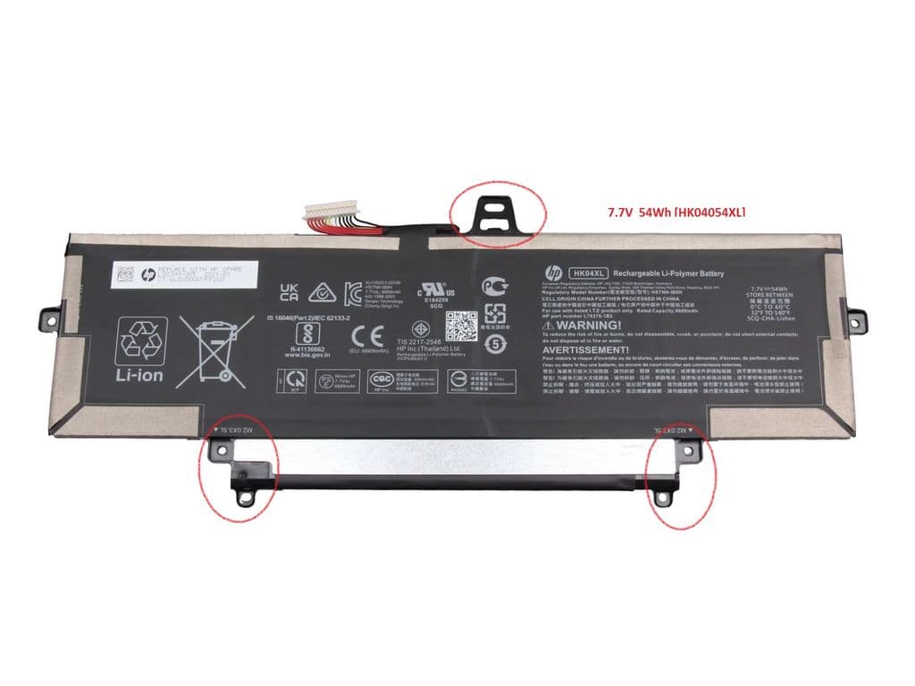 HP 4C laptop batteri, 54Wh, 3,54Ah, Li-ion, HK04054XL-PL, HK04XL