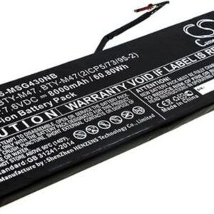 Batteri till Msi GS43VR PHANTOM PRO-210 mfl