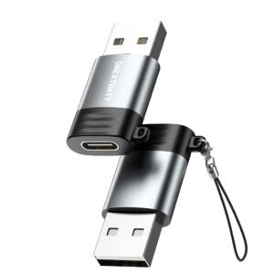 NEXTBATT USB-C hona USB-A 2.0-adapter - Svart/Grå