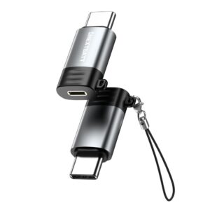 NEXTBATT Lightning hona till USB-C 2.0-adapter - Svart/Grå
