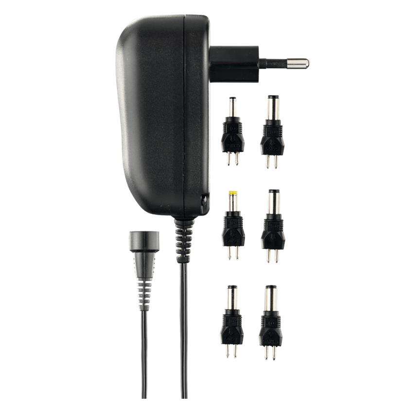 Deltaco Nätadapter Universal 3-12V, 7.2W - Svart