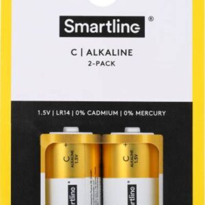 Smart Line LR14 Alkaliskt batteri C - 2-pack