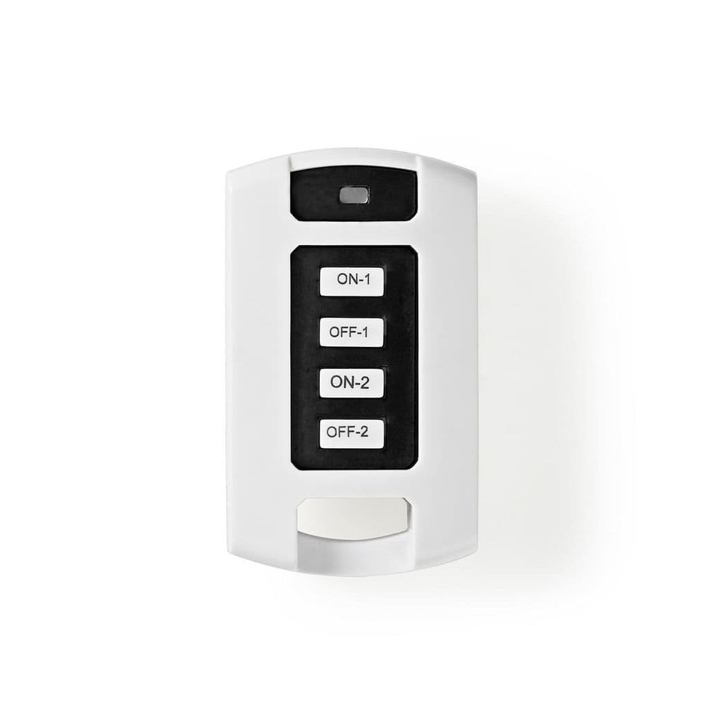 Nedis RF Fjärrkontroll 2-kanaler - Vit