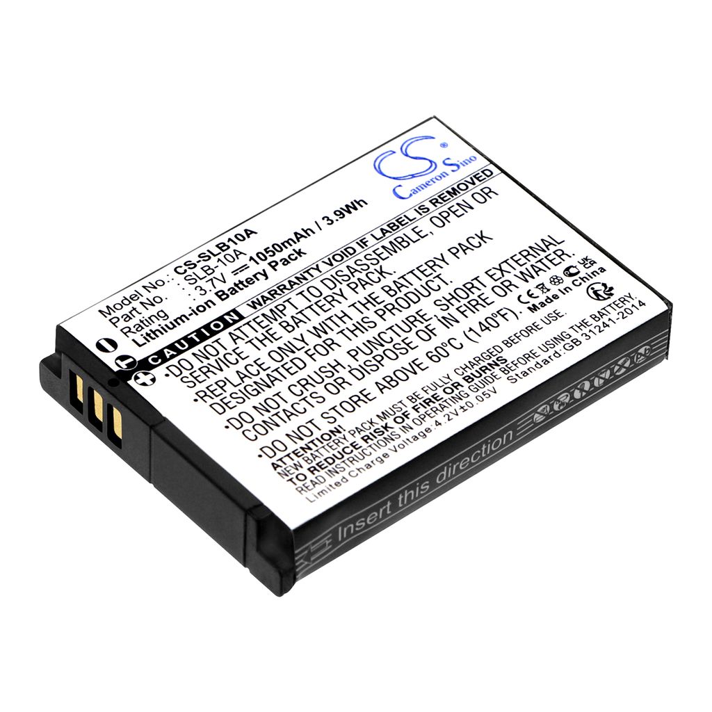 Batteri till SLB-10A ersättningsbatteri