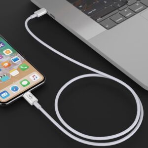 SiGN USB-C till Lightning Kabel 20W, 0.25m - Vit