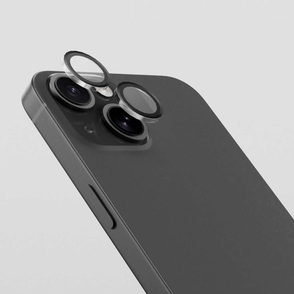 SiGN Linsskydd härdat glas till iPhone 14/15 - Svart/Transparent
