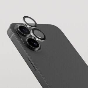 SiGN Linsskydd härdat glas till iPhone 17/16 - Svart/Transparent