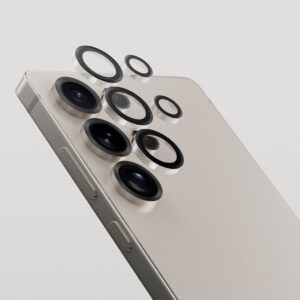 SiGN Linsskydd i härdat glas till Samsung Galaxy S25 Ultra - Svart/Transparent