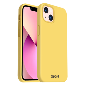 SiGN Liquid Silicone skal till iPhone 14 Plus - Gul